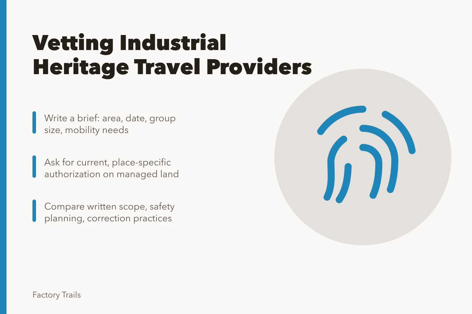Checklist for vetting industrial heritage travel providers in 2027. How to pick an industrial heritage travel provider for 2027