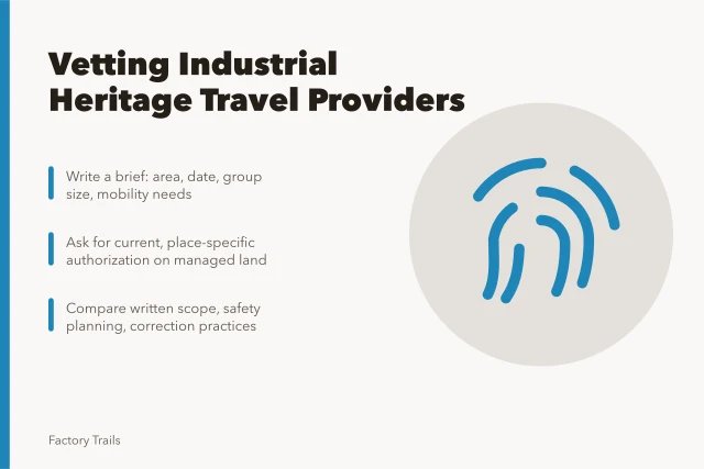 Checklist for vetting industrial heritage travel providers in 2027. How to pick an industrial heritage travel provider for 2027