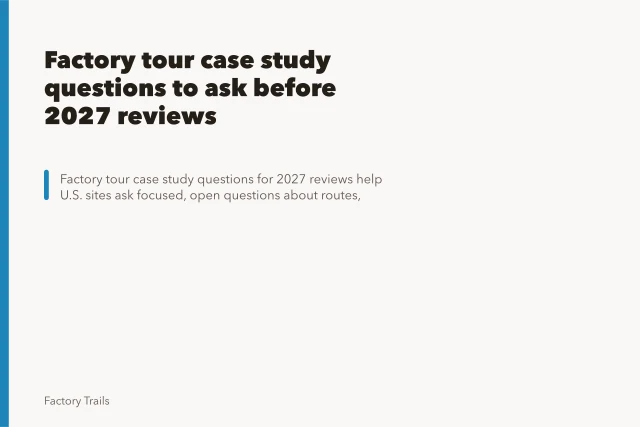 Factory tour case study questions to ask before 2027 reviews. Factory tour case study questions to ask before 2027 reviews