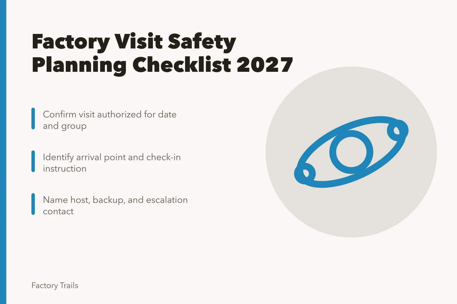Checklist for planning safe factory visits in 2027. Working factory visits safety checklist: 2027 planning guide for program teams