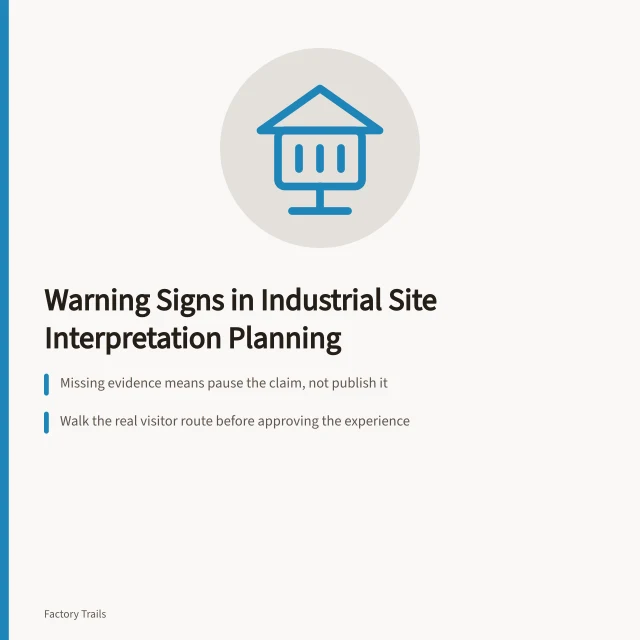 Warning sign icon for industrial interpretation planning cautions. Warning signs in industrial site interpretation planning before you commit