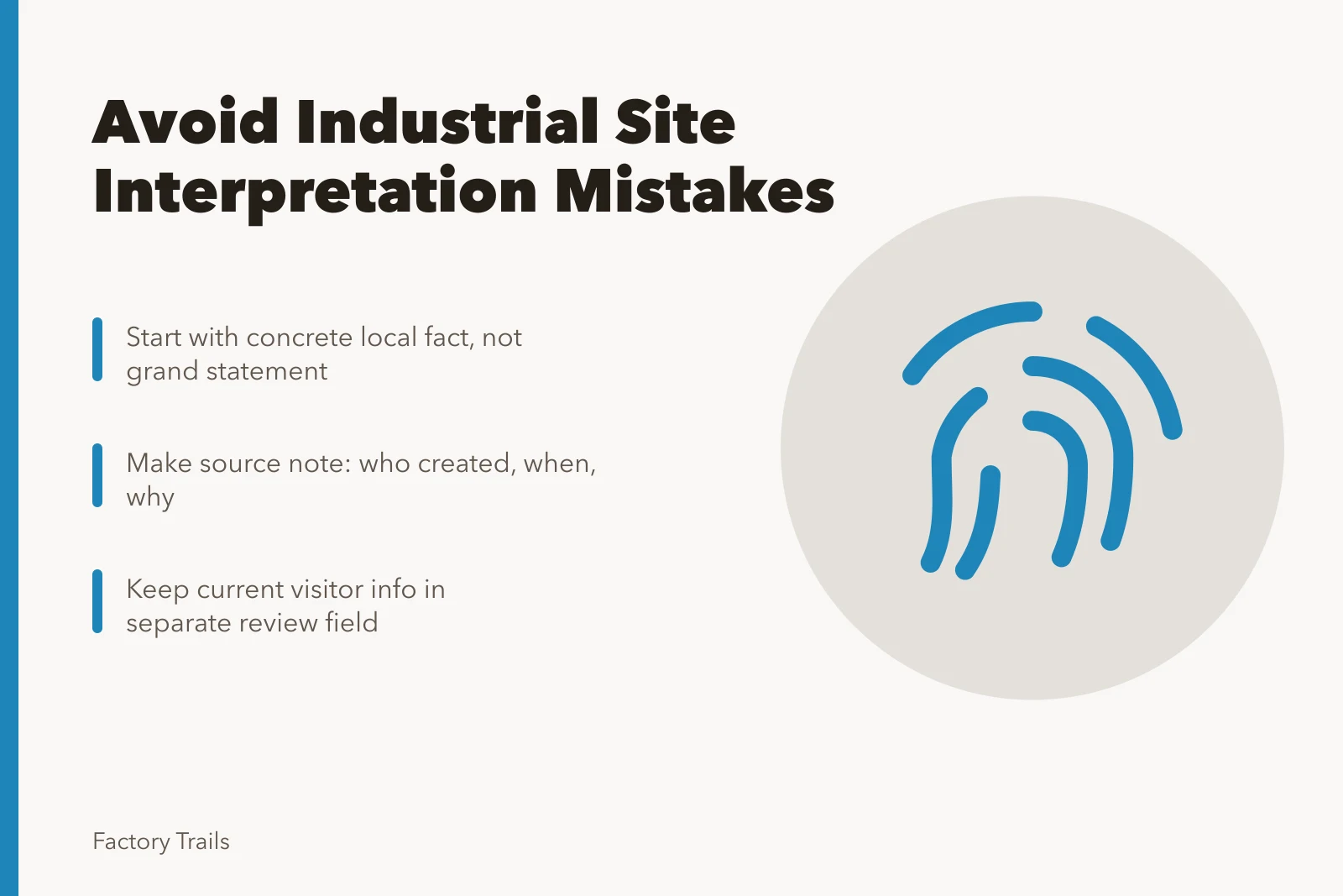 Card listing industrial site interpretation mistakes and practical checks. How to prevent industrial site interpretation mistakes before you publish