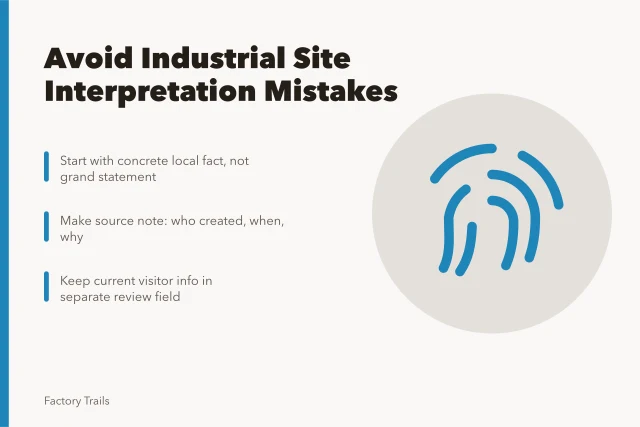 Card listing industrial site interpretation mistakes and practical checks. How to prevent industrial site interpretation mistakes before you publish