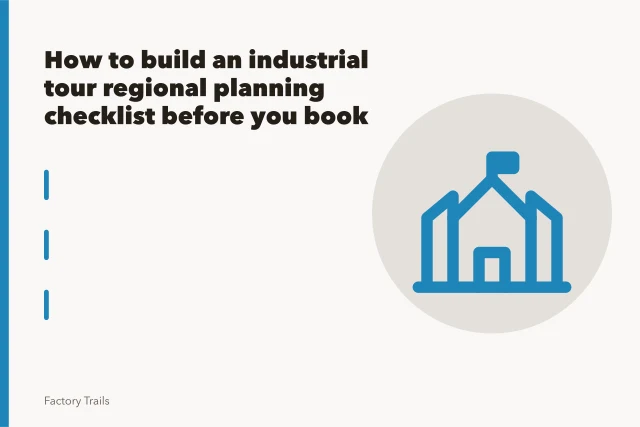 Stone canal lock gates and masonry walls in Lockport Industrial District. How to build an industrial tour regional planning checklist before you book routes