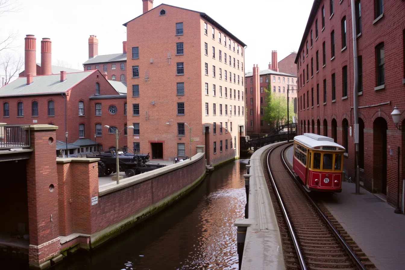 Lowell National Historical Park canal and brick mill buildings in Massachusetts. How to compare manufacturing museums across regions before you book travel