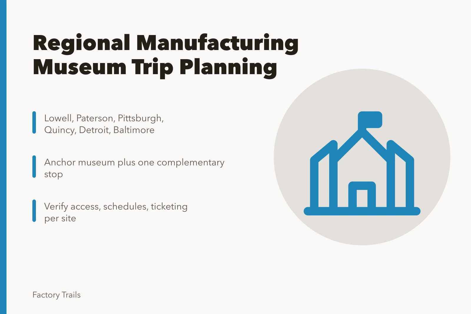 Guide to regional U.S. manufacturing museum trips and industrial heritage sites. How regional adaptation shapes manufacturing museum trips for U.S. visitors