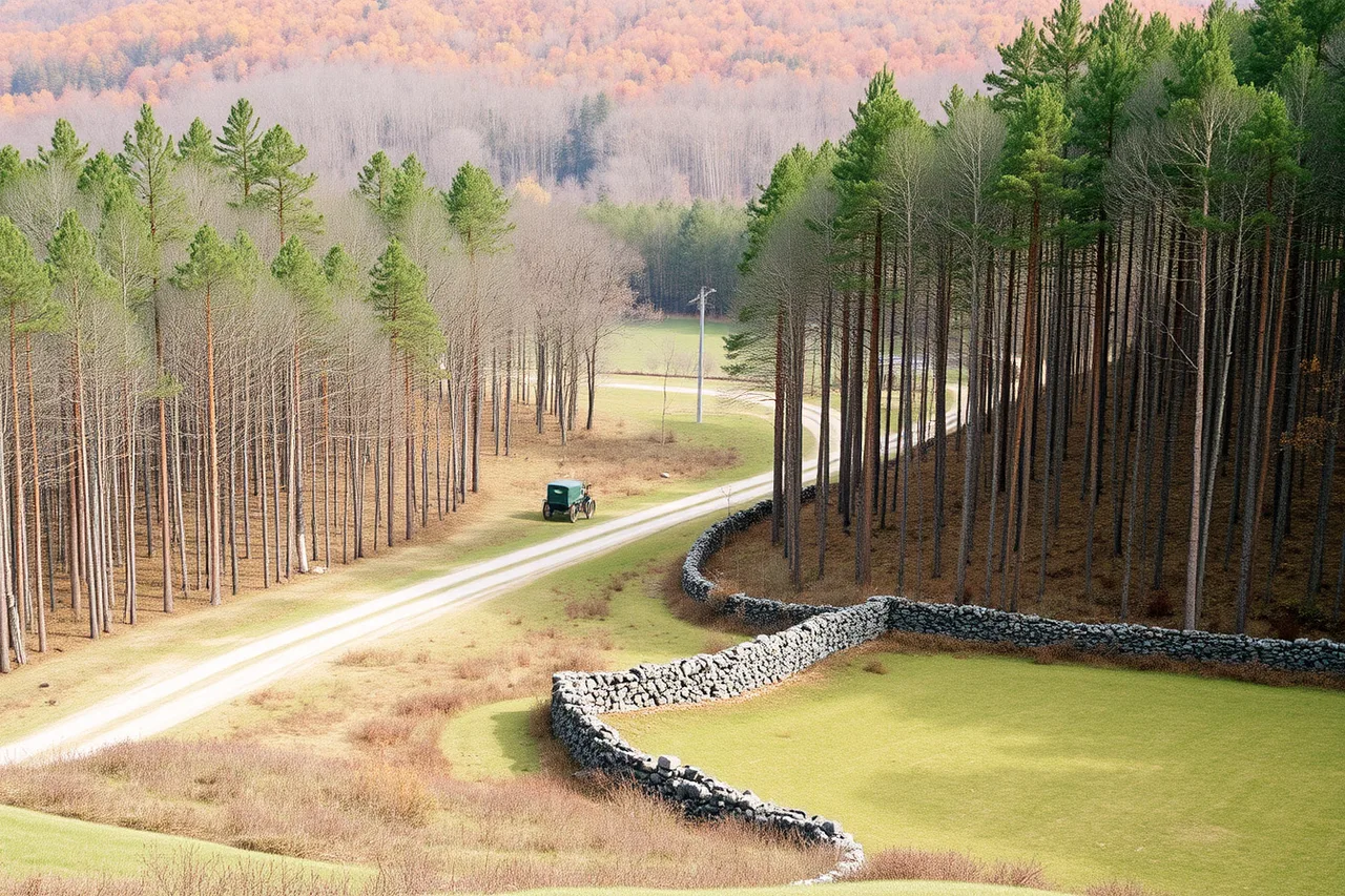 Managed forest and carriage road at Marsh-Billings-Rockefeller in Vermont (Industrial tour operators earn their keep on one day: the one you cannot arrange alone)
