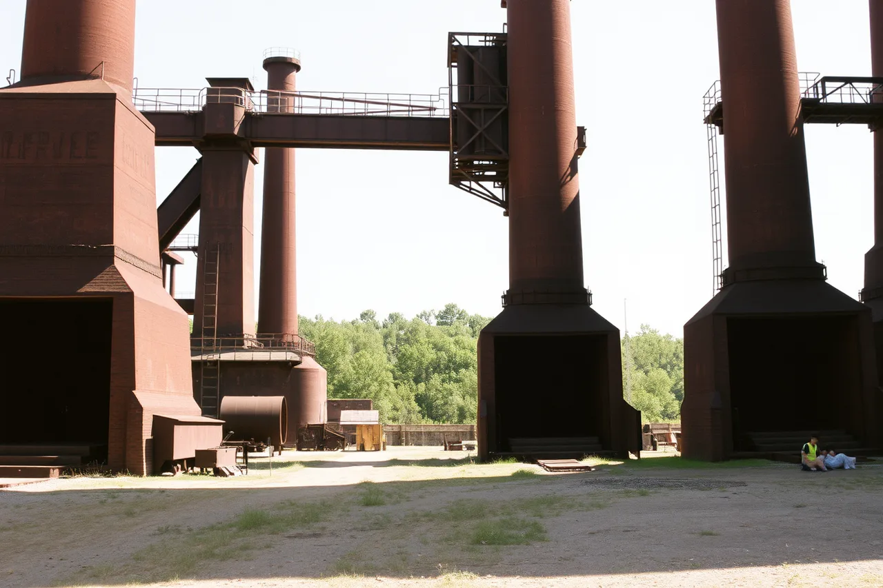 Sloss Furnaces blast furnace stoves and cast sheds in Birmingham (A guide to Alabama's industrial heritage sites beyond Sloss Furnaces)