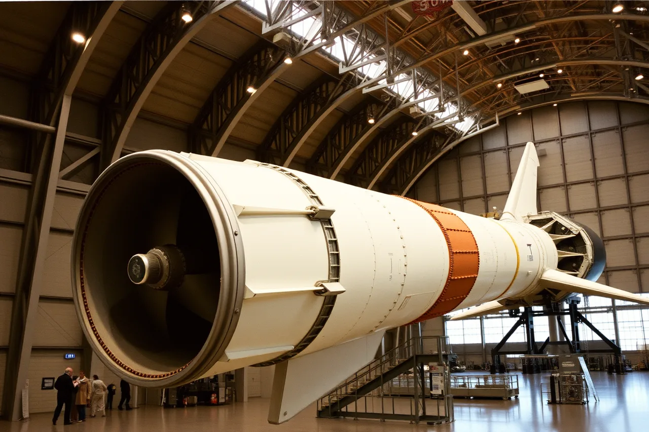 Saturn V rocket displayed in the U.S. Space & Rocket Center hall (A guide to Alabama's industrial heritage sites beyond Sloss Furnaces)