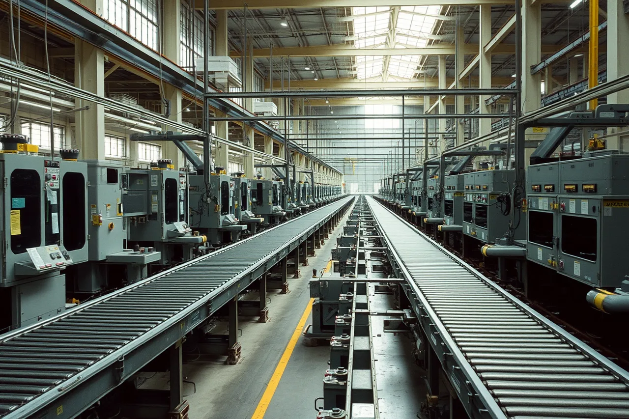 Idle factory production line during a summer maintenance shutdown (Seasonal mistakes on a factory visit cluster around one thing: July shutdowns)