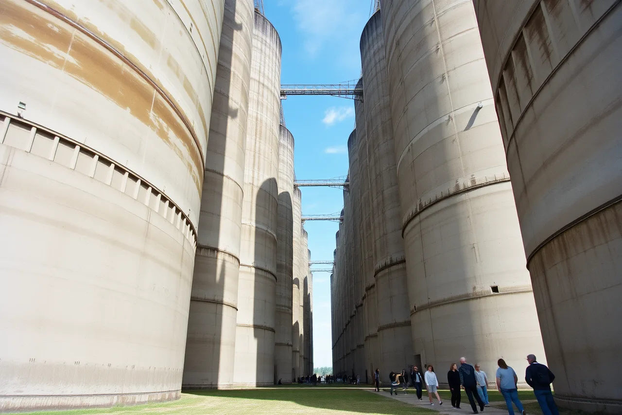 Concrete grain elevator silos at Buffalo's Silo City (How to plan a Great Lakes industrial heritage road trip)