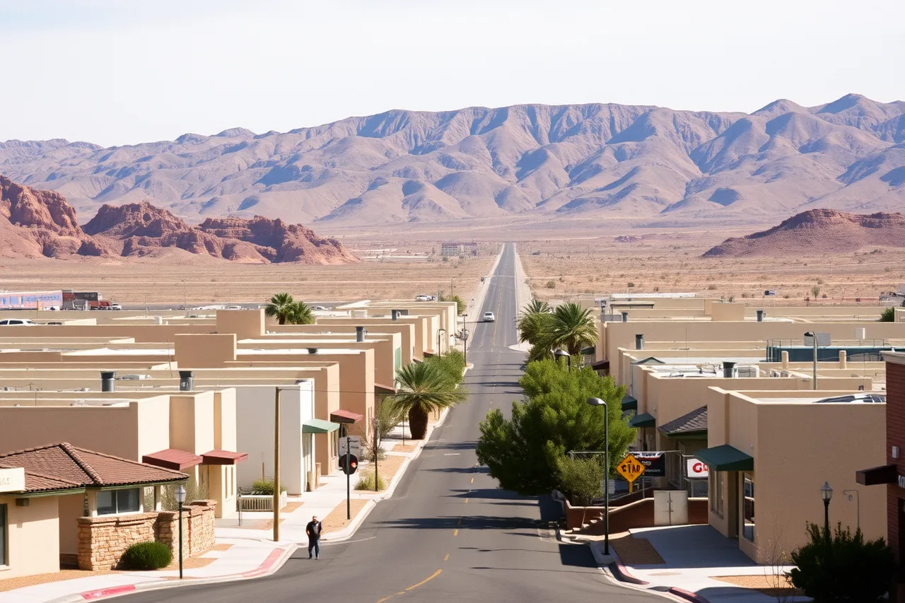 Boulder City's rows of 1930s workers' houses and civic buildings (Company towns beat junction hotels near the best factory tours)